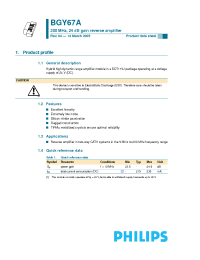 Datasheet BGY67A manufacturer Philips